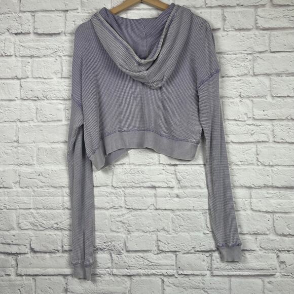 J4526 Wild Fable Cropped Waffle Hoodie size XL - Picture 5 of 5